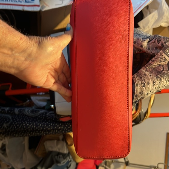 Kate Spade Abbey Street Karla Red Leather Tote with Gold Accents - Picture 6 of 6